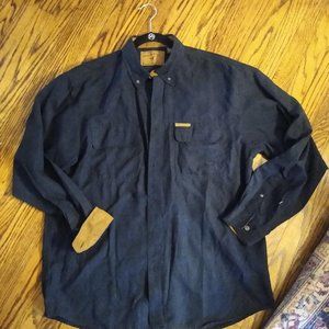 COPY - North River Outfitters Black  Long Sleeve Button Down Shirt 2 Pockets La…